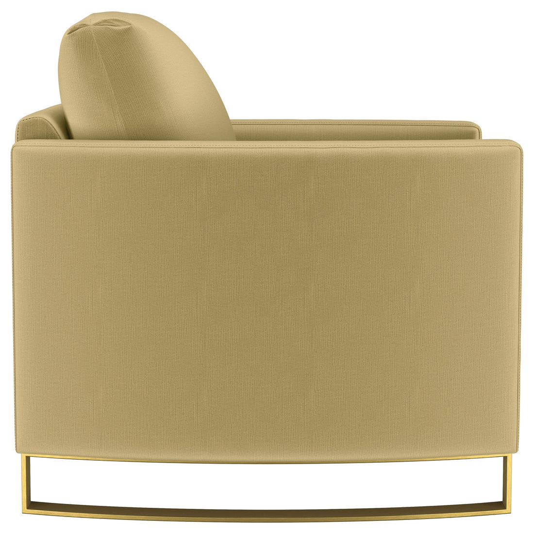  Coaster Furniture Corliss 508826 Upholstered Curved Track Arm Chair - Camel IMAGE 1