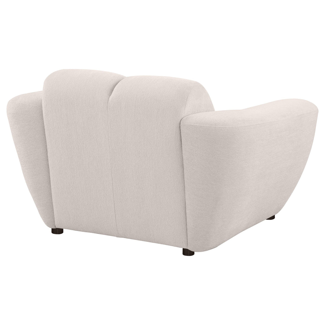 Coaster Furniture Destino 509303 Chenille Upholstered Splayed Arm Accent Chair - Greige IMAGE 1