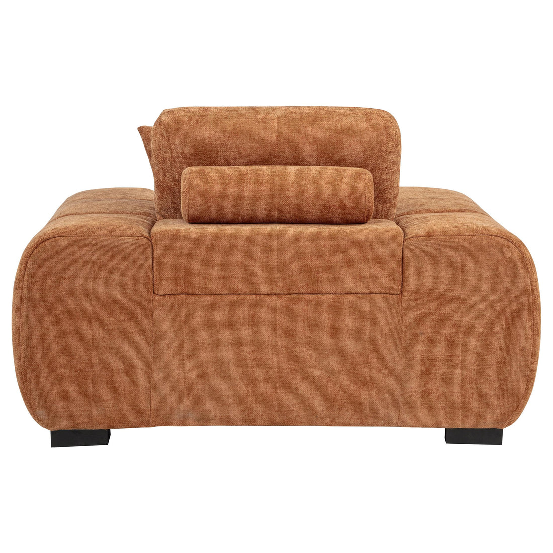  Coaster Furniture Octavia 509353 Upholstered Track Arm Accent Chair - Orange IMAGE 1