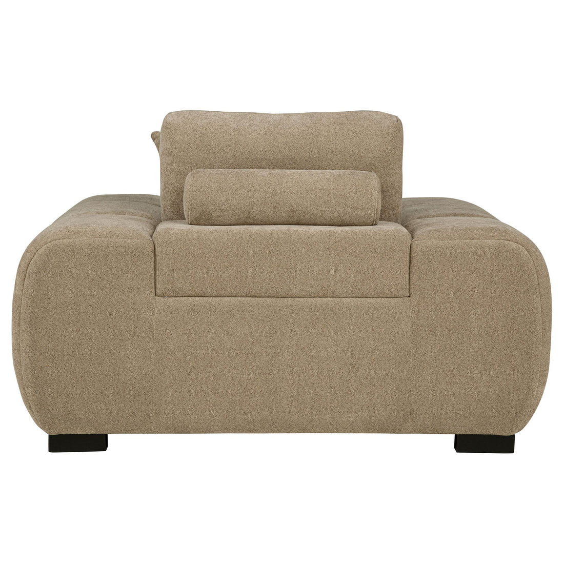  Coaster Furniture Octavia 509963 Upholstered Track Arm Accent Chair - Camel IMAGE 1