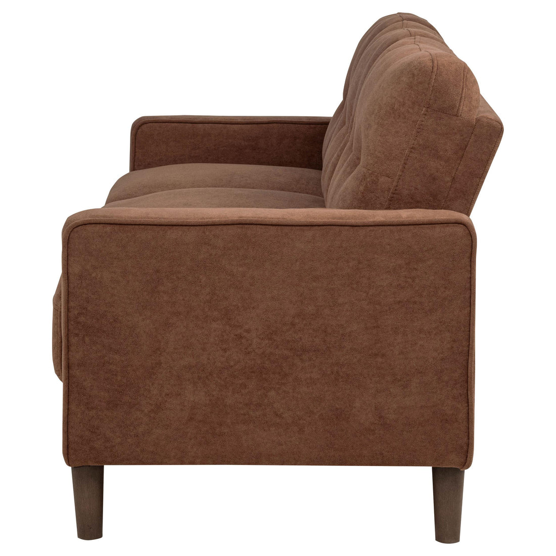 Coaster Furniture Bowen II 509971 Fabric Upholstered Track Arm Sofa - Rust IMAGE 1