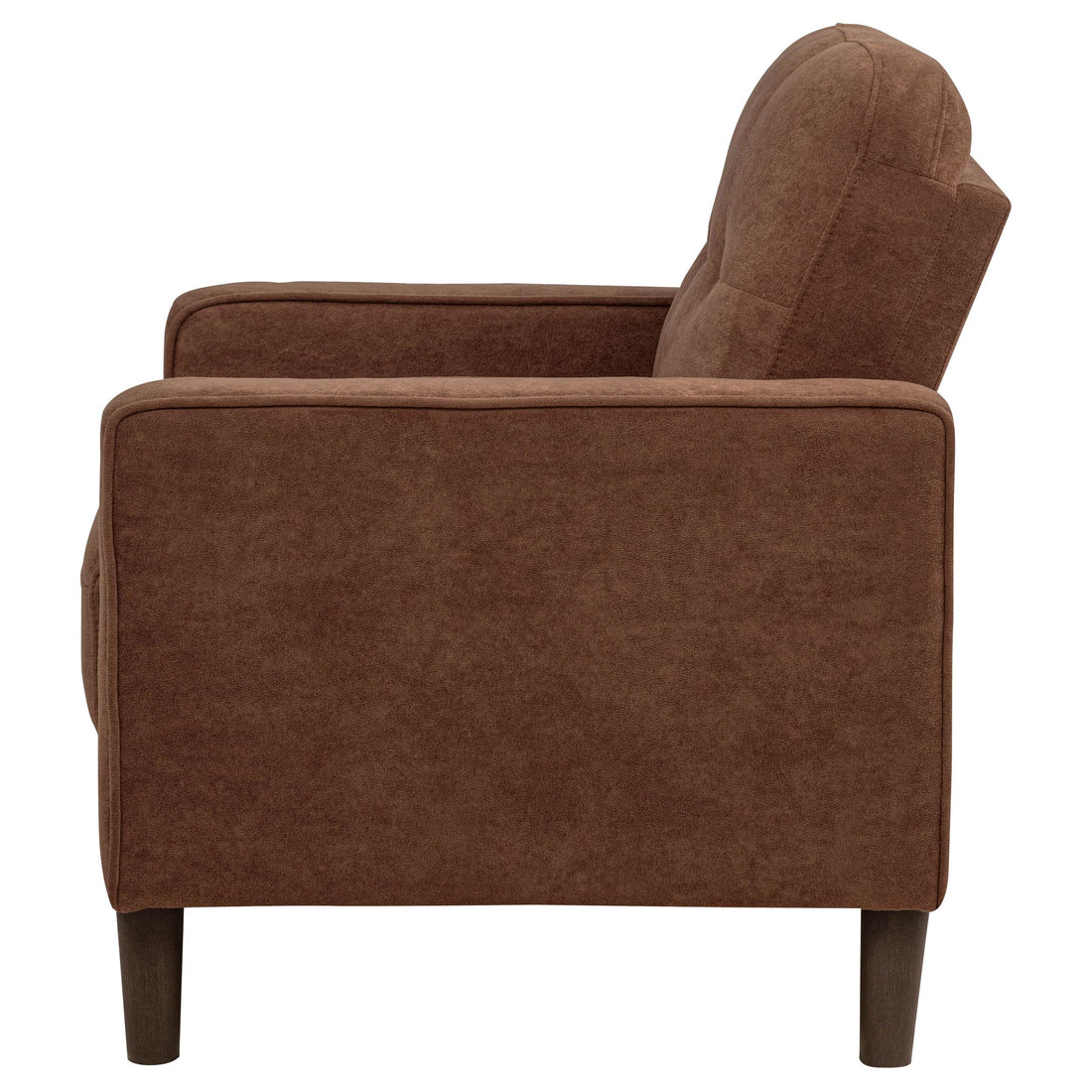  Coaster Furniture Bowen II 509973 Fabric Upholstered Track Arm Accent Chair - Rust IMAGE 1