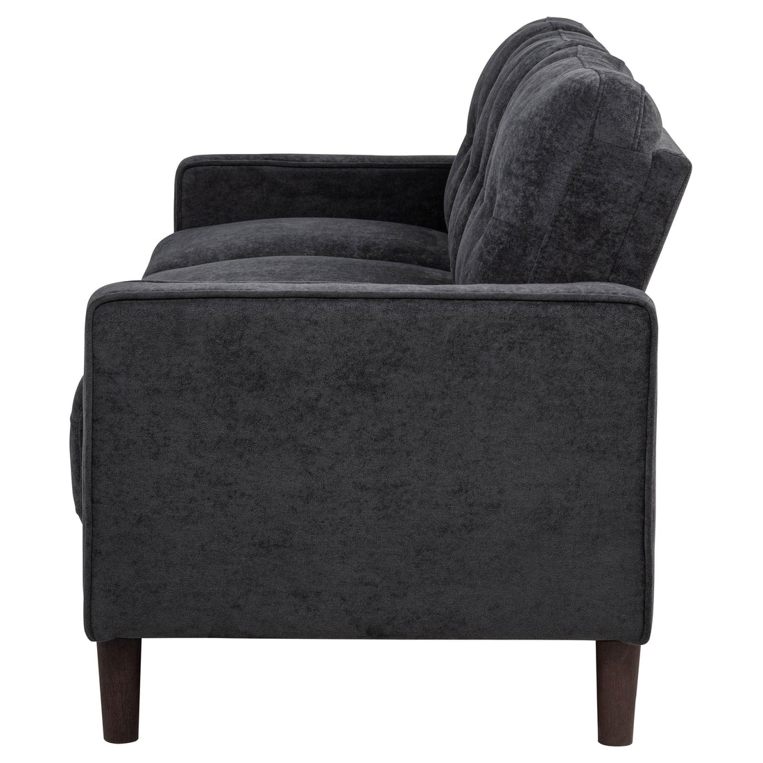  Coaster Furniture Bowen II 509981 Fabric Upholstered Track Arm Sofa - Steel Grey IMAGE 1