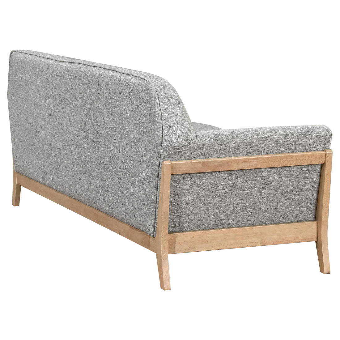  Coaster Furniture Vaughn 511071 Fabric Upholstered Flared Arm Sofa - Grey IMAGE 1