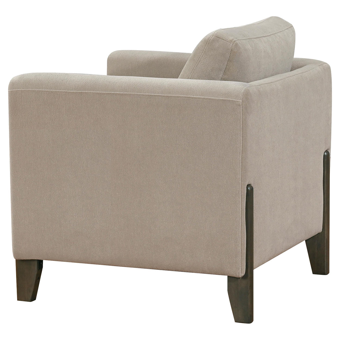  Coaster Furniture Islington 511103 Fabric Upholstered Panel Arm Accent Chair - Taupe IMAGE 1