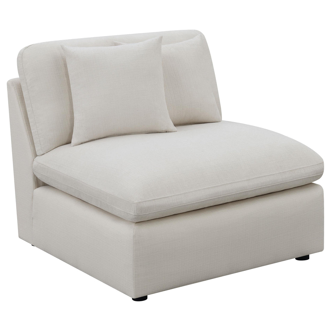  Coaster Furniture Hobson 551451-SETB 4-piece Upholstered Modular Sectional Sofa - Ivory IMAGE 1