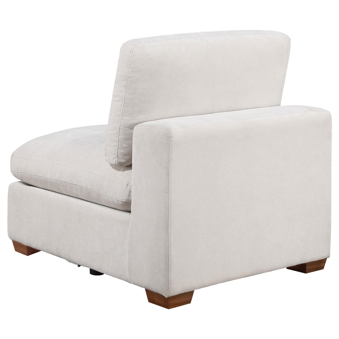  Coaster Furniture Lakeview 551461 Upholstered Armless Chair - Ivory IMAGE 1