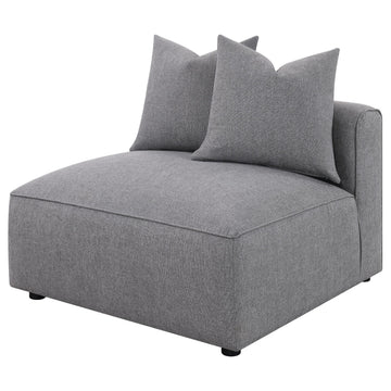  Coaster Furniture Jennifer 551594 Upholstered Armless Chair - Grey IMAGE 1