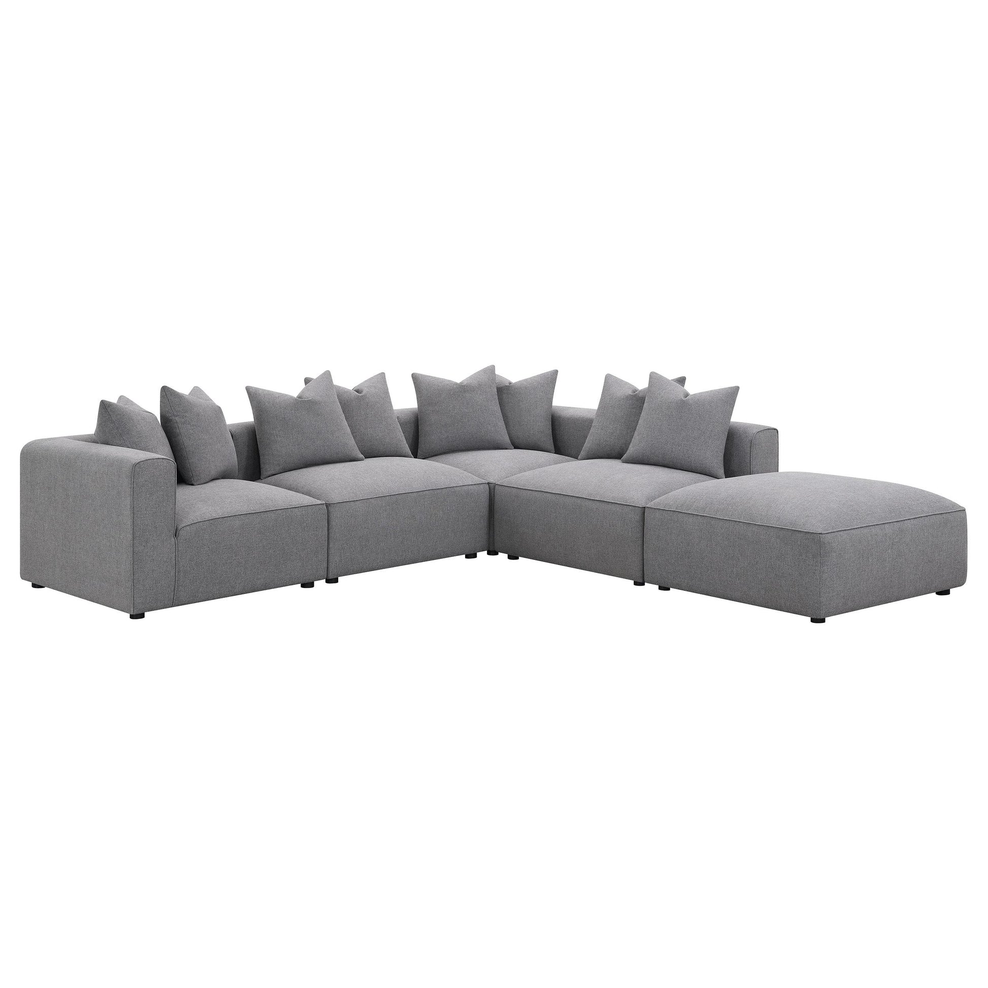  Coaster Furniture Jennifer 551594 Upholstered Armless Chair - Grey IMAGE 10