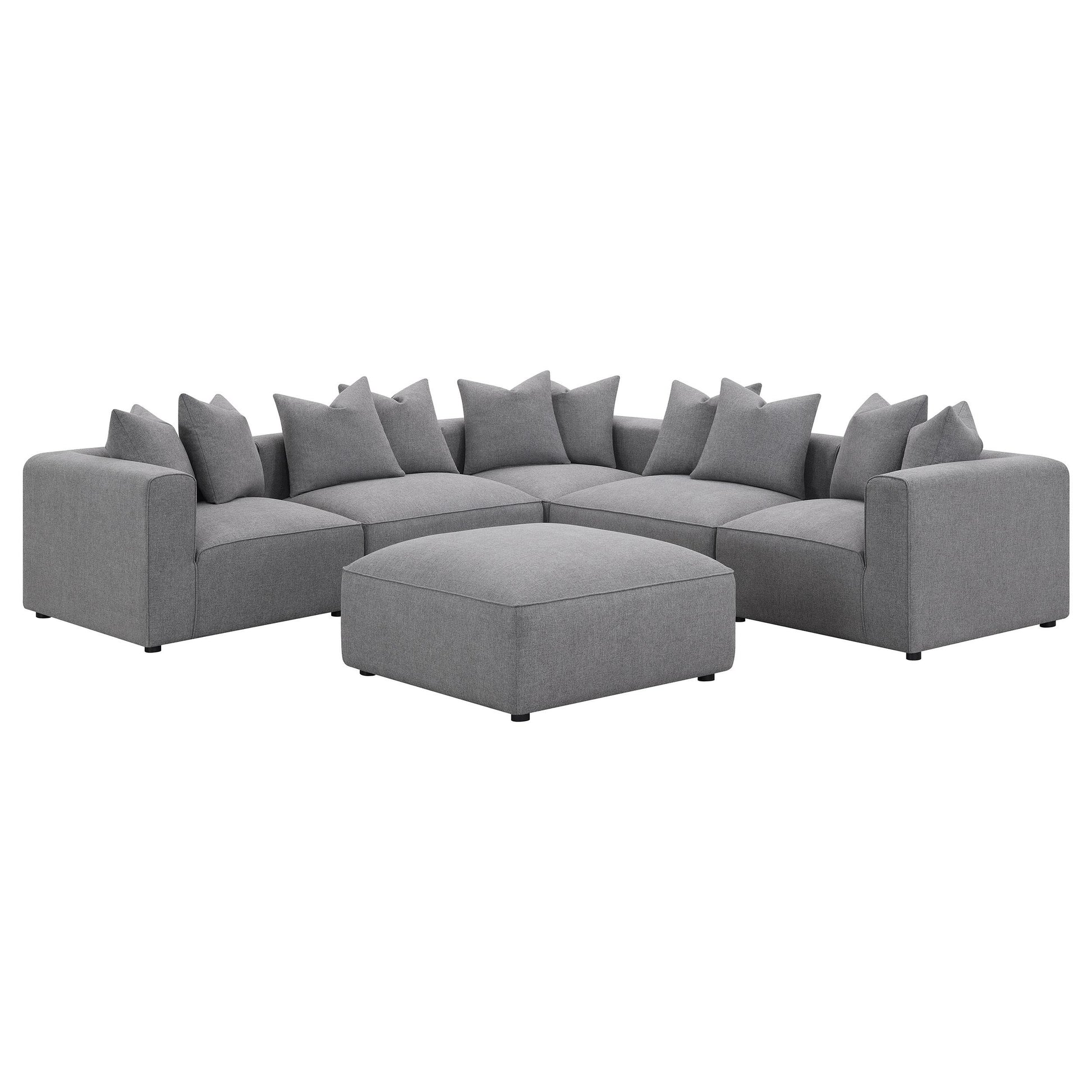  Coaster Furniture Jennifer 551594 Upholstered Armless Chair - Grey IMAGE 12