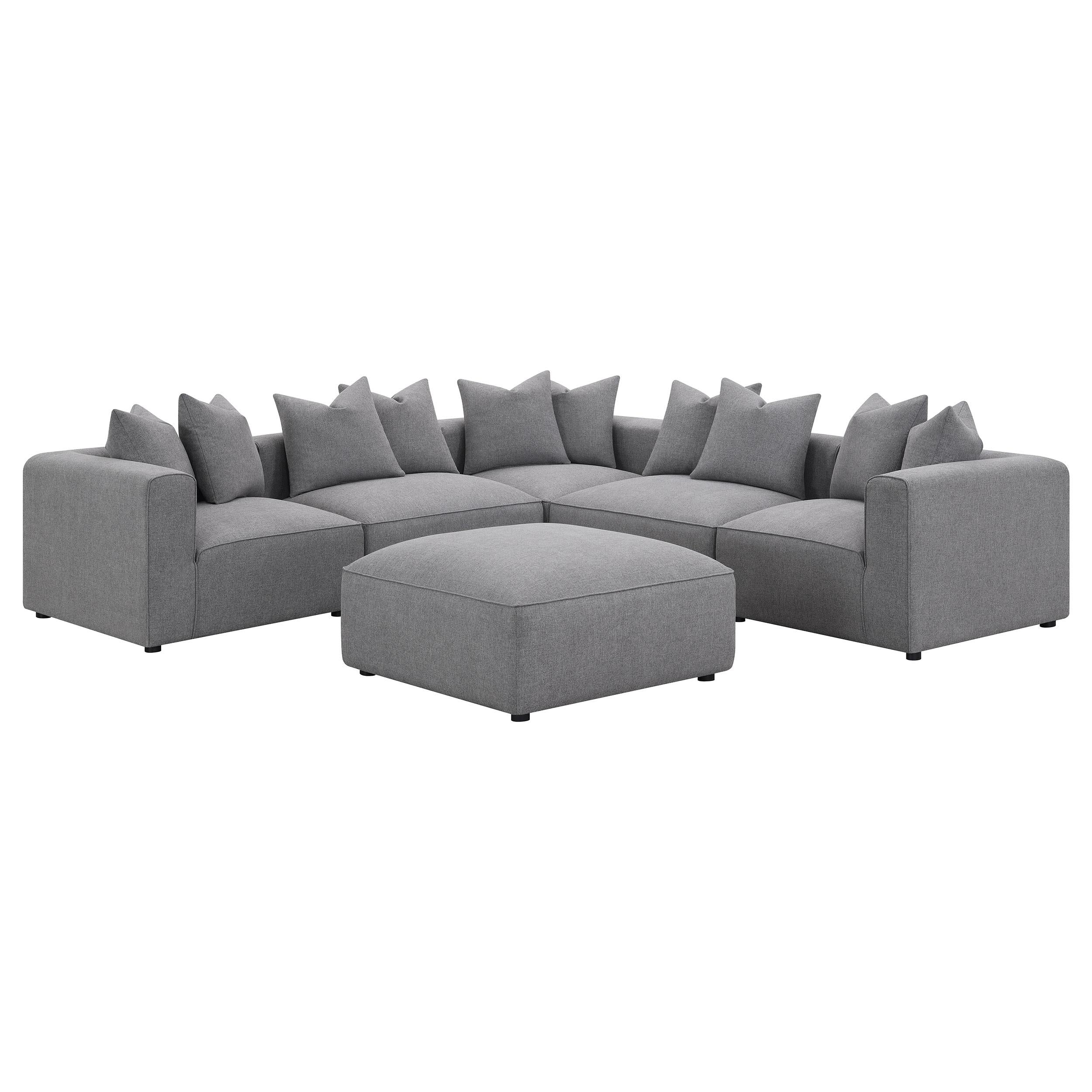  Coaster Furniture Jennifer 551594 Upholstered Armless Chair - Grey IMAGE 12