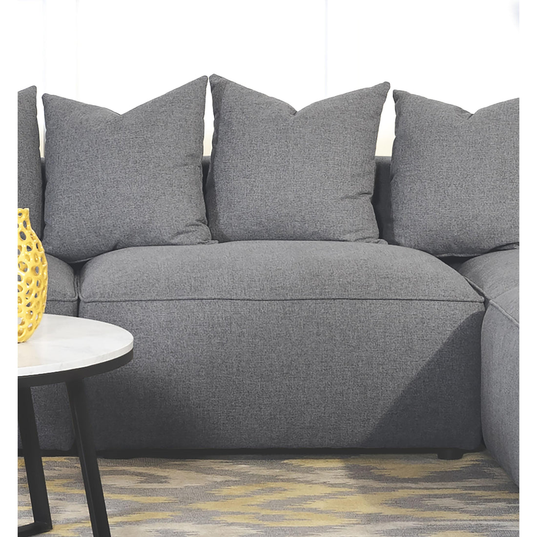  Coaster Furniture Jennifer 551594 Upholstered Armless Chair - Grey IMAGE 1