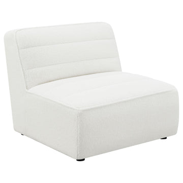  Coaster Furniture Sunny 551621 Upholstered Armless Chair - Natural IMAGE 1