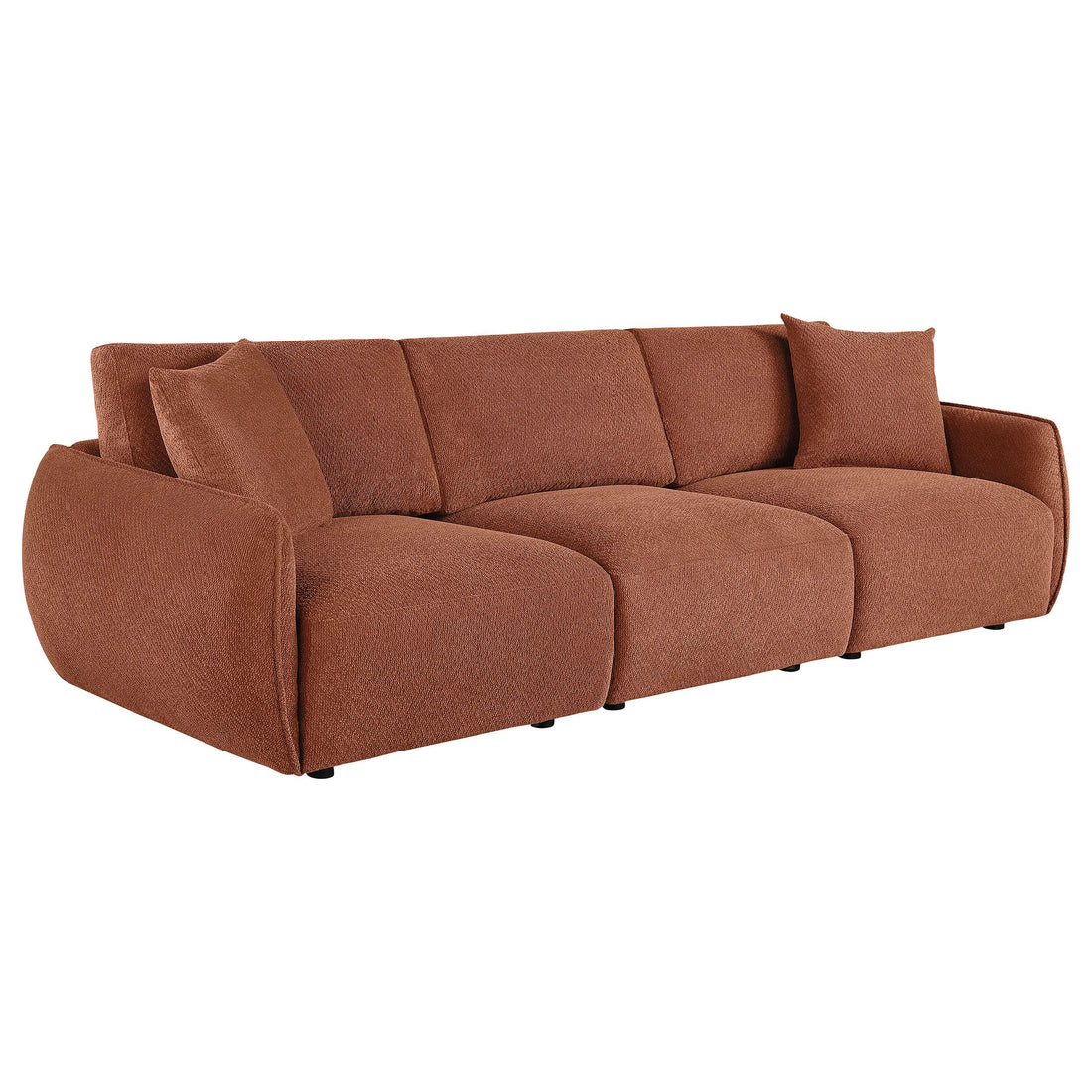  Coaster Furniture Elysia 551891-SOFA Chenille Upholstered Modular Lounge Sofa - Coral IMAGE 1