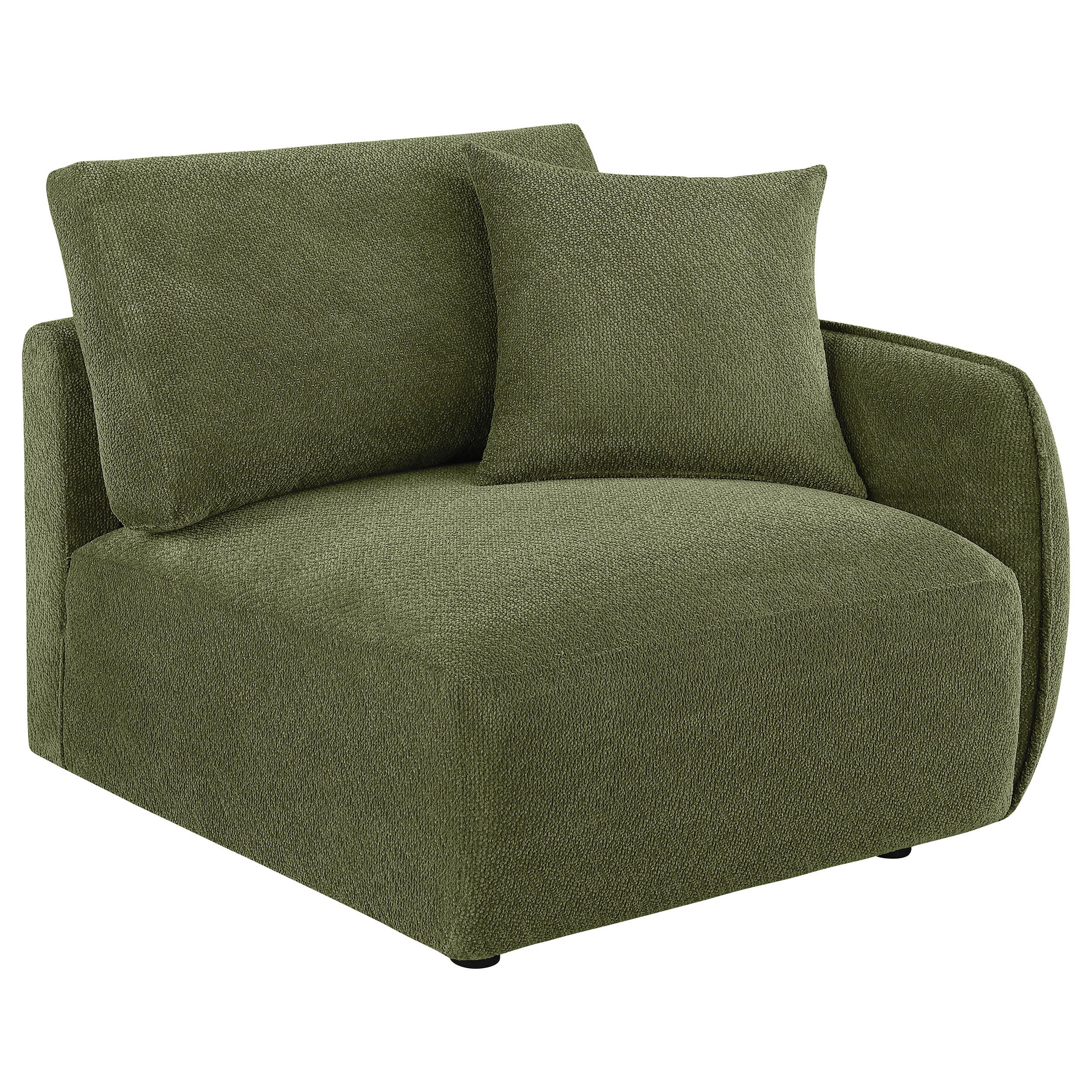  Coaster Furniture Elysia 551895-SETA 5-piece Chenille Upholstered Modular Sectional Sofa - Green IMAGE 10