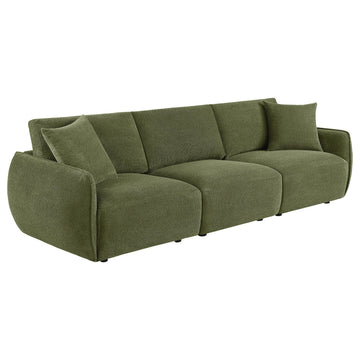  Coaster Furniture Elysia 551895-SOFA Chenille Upholstered Modular Lounge Sofa - Green IMAGE 1