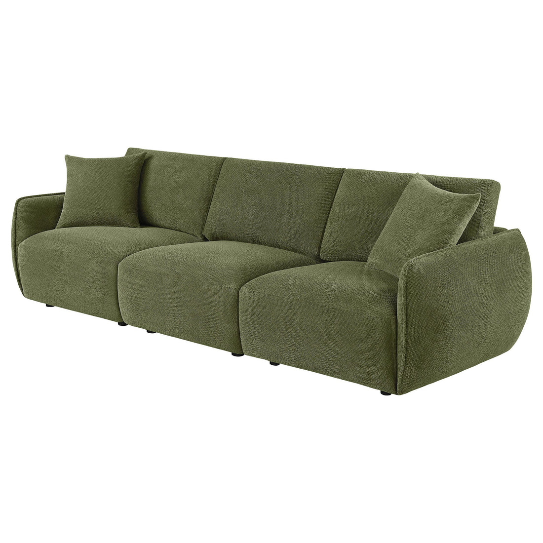  Coaster Furniture Elysia 551895-SOFA Chenille Upholstered Modular Lounge Sofa - Green IMAGE 1