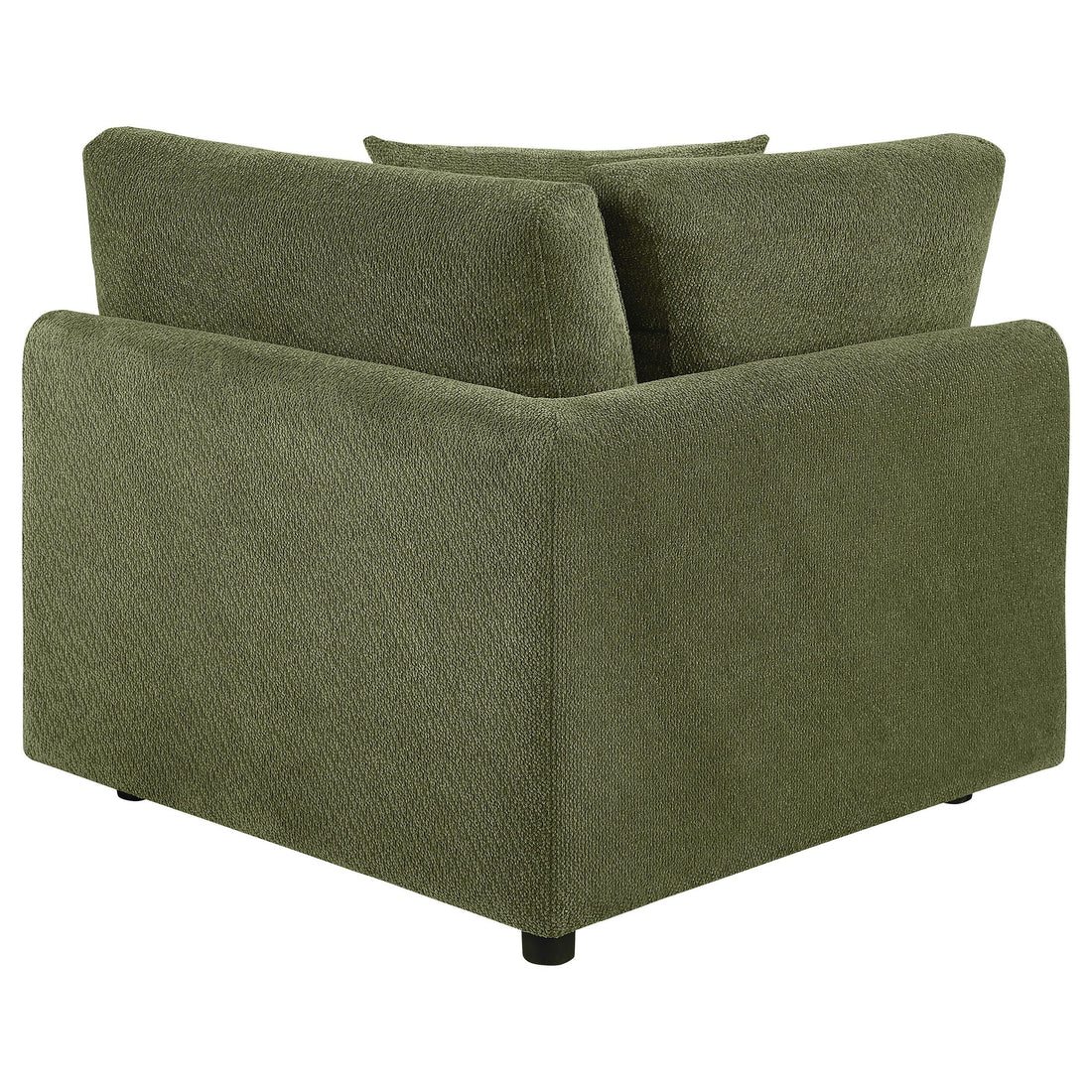  Coaster Furniture Elysia 551896 Chenille Upholstered Modular Corner Chair - Green IMAGE 1