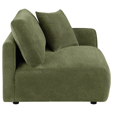  Coaster Furniture Elysia 551898RAF Chenille Upholstered Modular RAF Chair - Green IMAGE 1