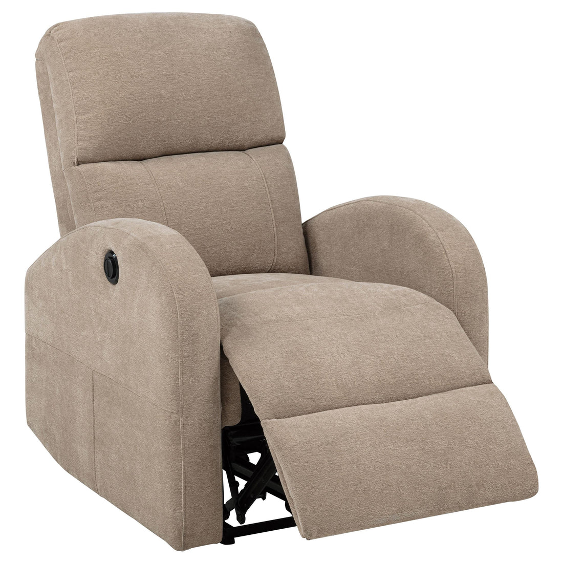  Coaster Furniture Grant 603303P Fabric Upholstered Power Recliner Chair - Camel IMAGE 1
