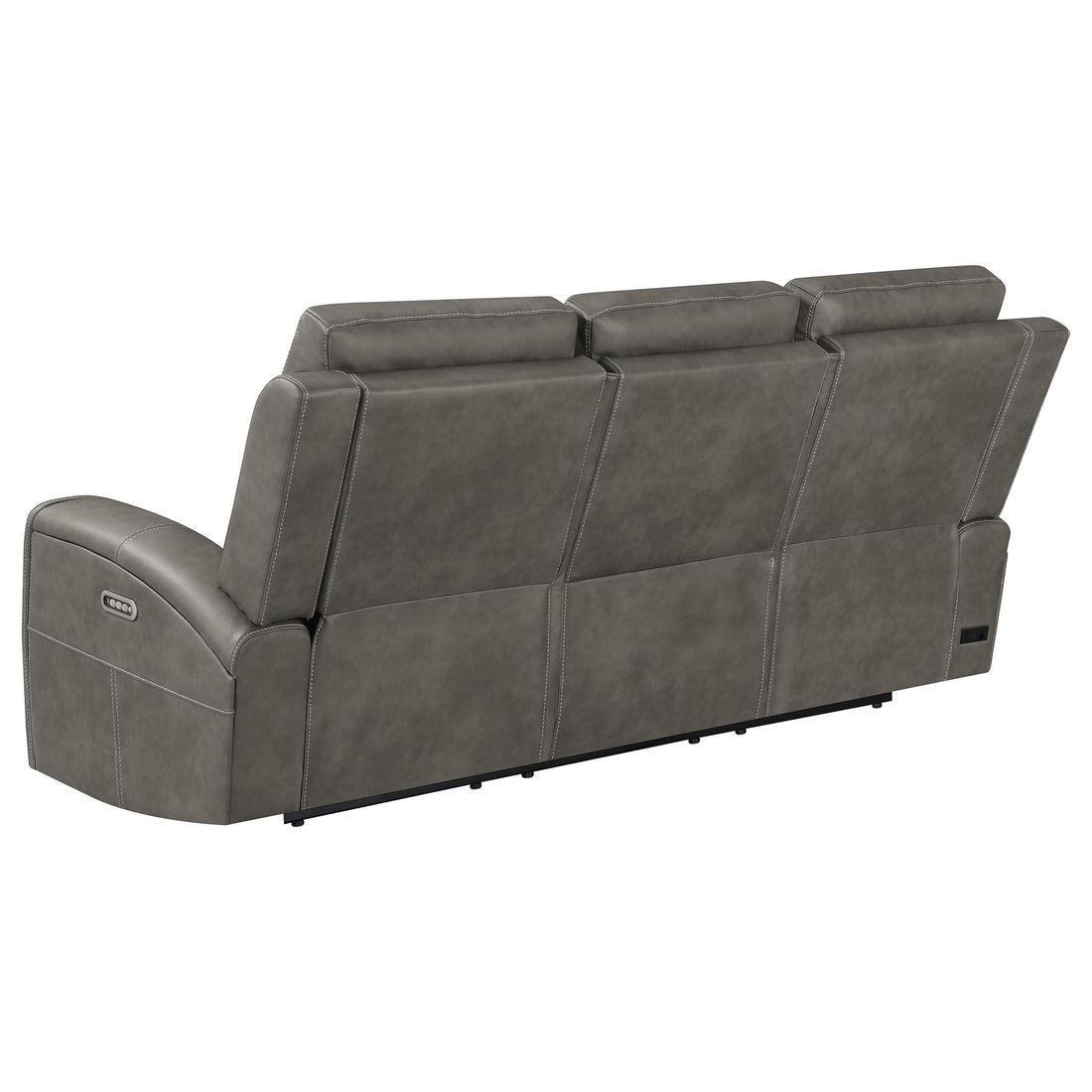  Coaster Furniture Brickston 603431PPP Triple Power Reclining Sofa - Charcoal IMAGE 1
