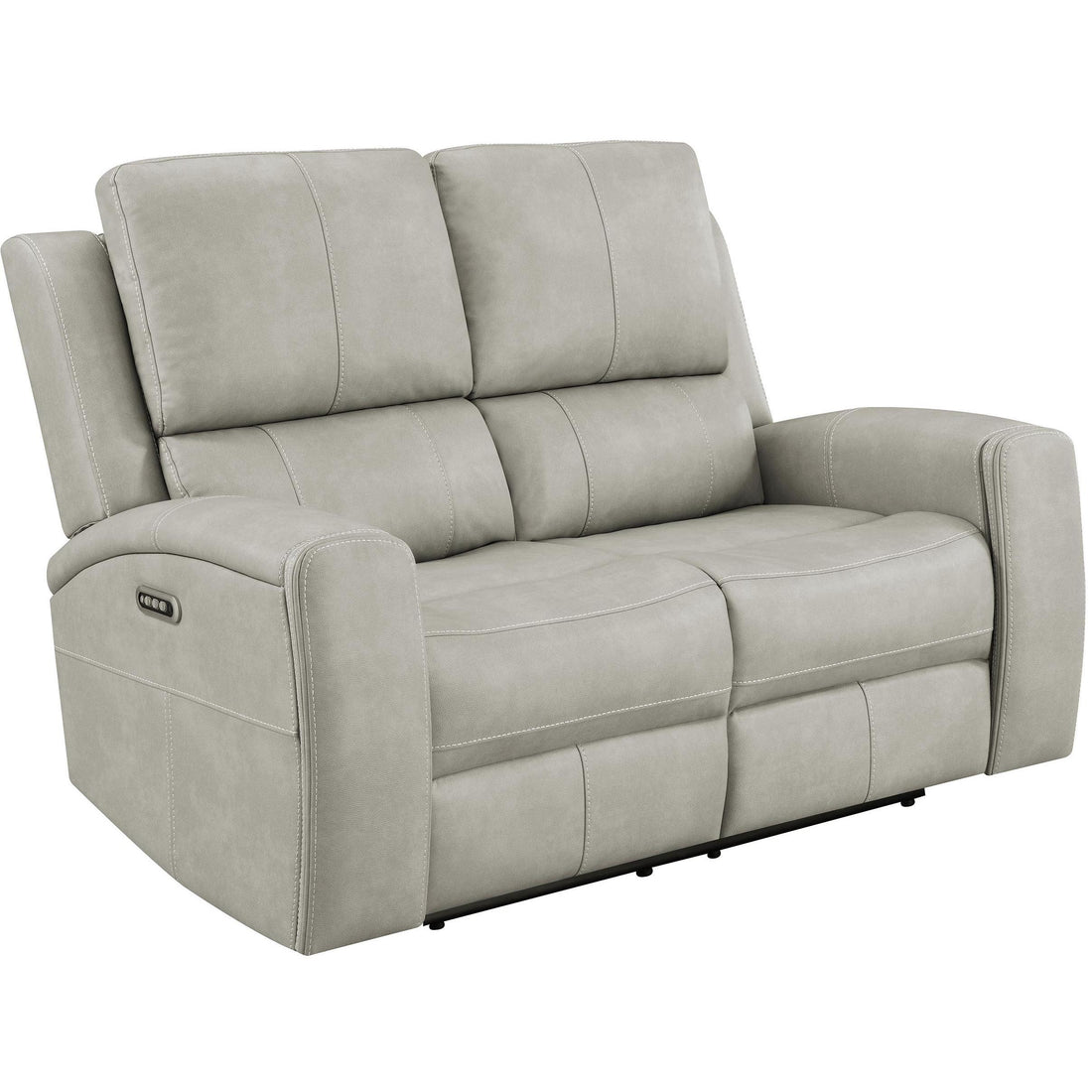 Coaster Furniture Brickston 603435PPP Triple Power Reclining Loveseat - Grey IMAGE 1