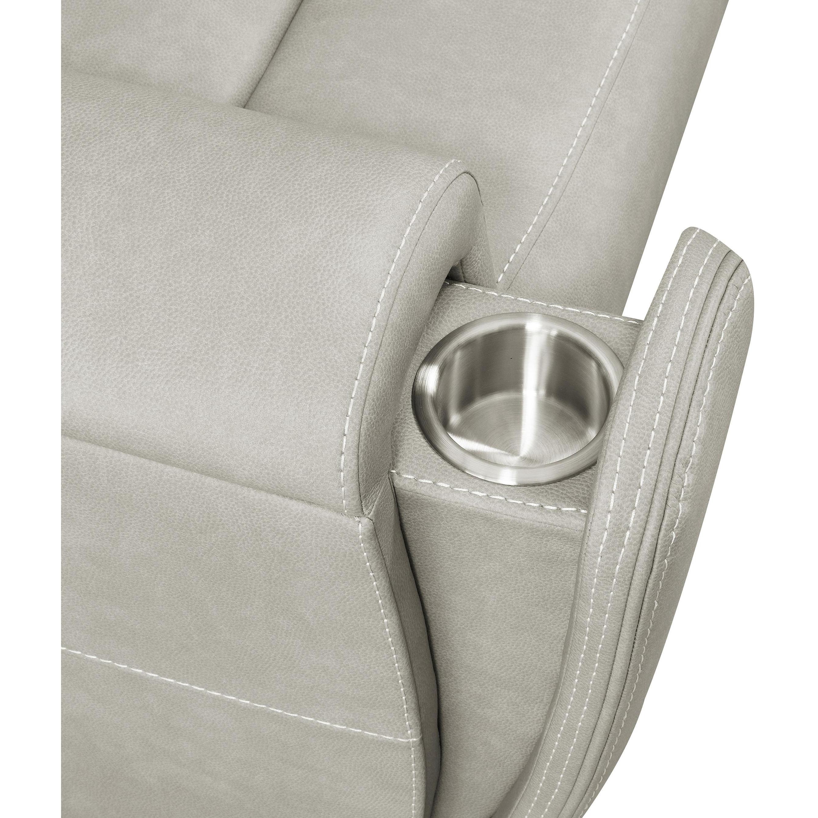  Coaster Furniture Brickston 603435PPP Triple Power Reclining Loveseat - Grey IMAGE 11