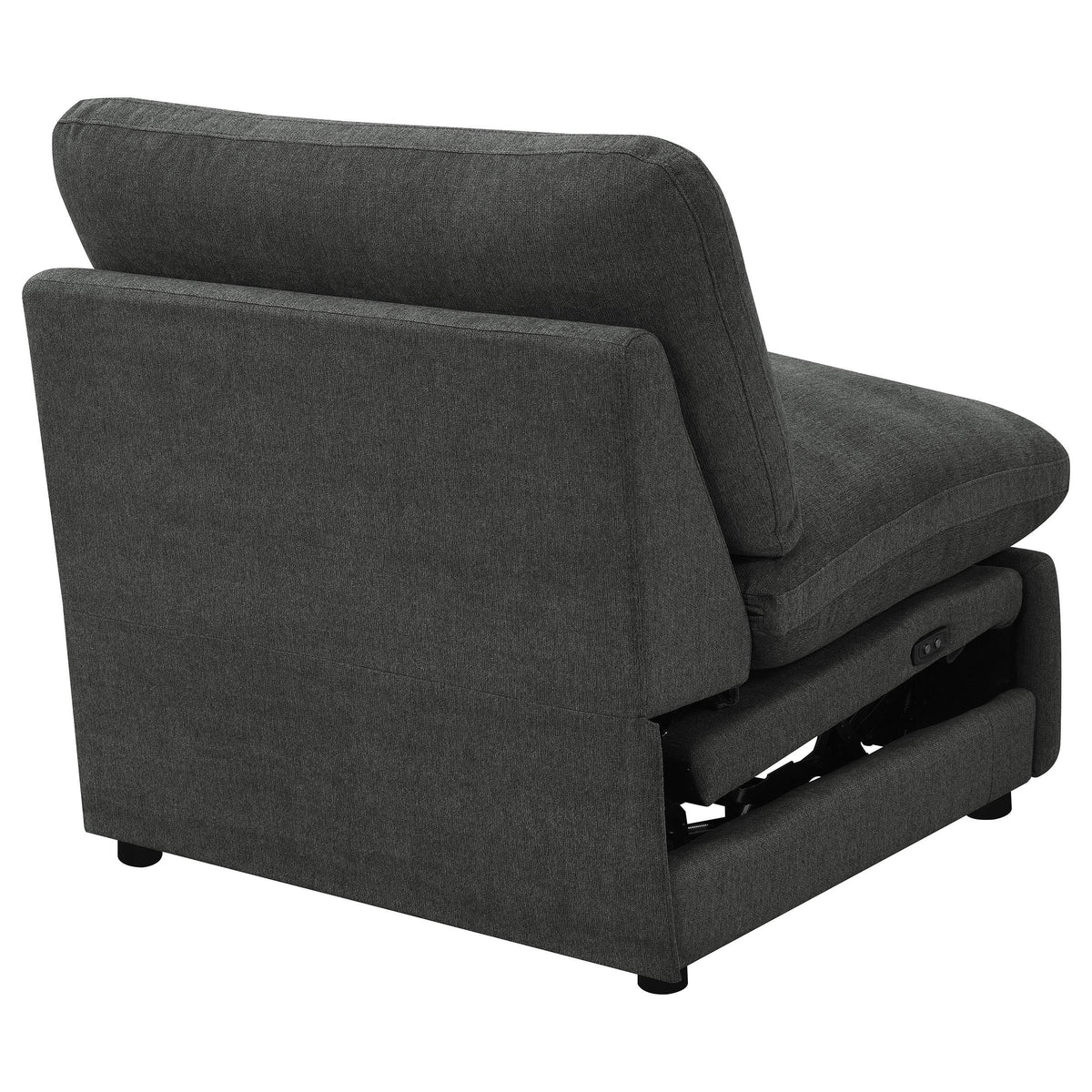  Coaster Furniture Collins 609530ARP Modular Power Armless Recliner - Dark Grey IMAGE 10