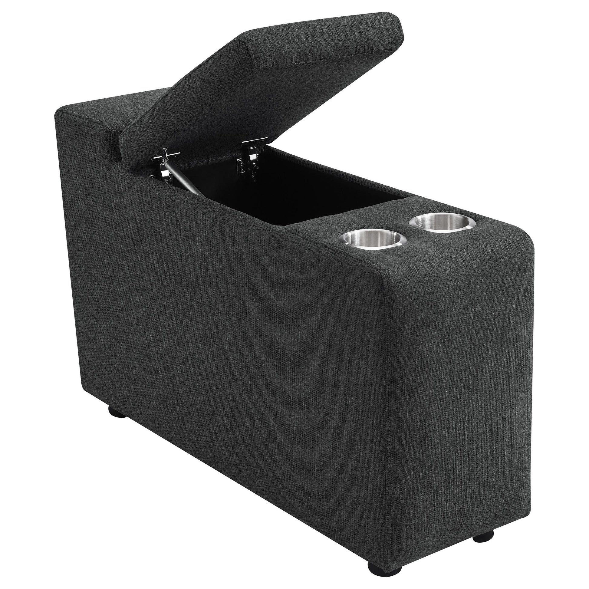  Coaster Furniture Collins 609530CON Upholstered Modular Storage Console - Dark Grey IMAGE 11
