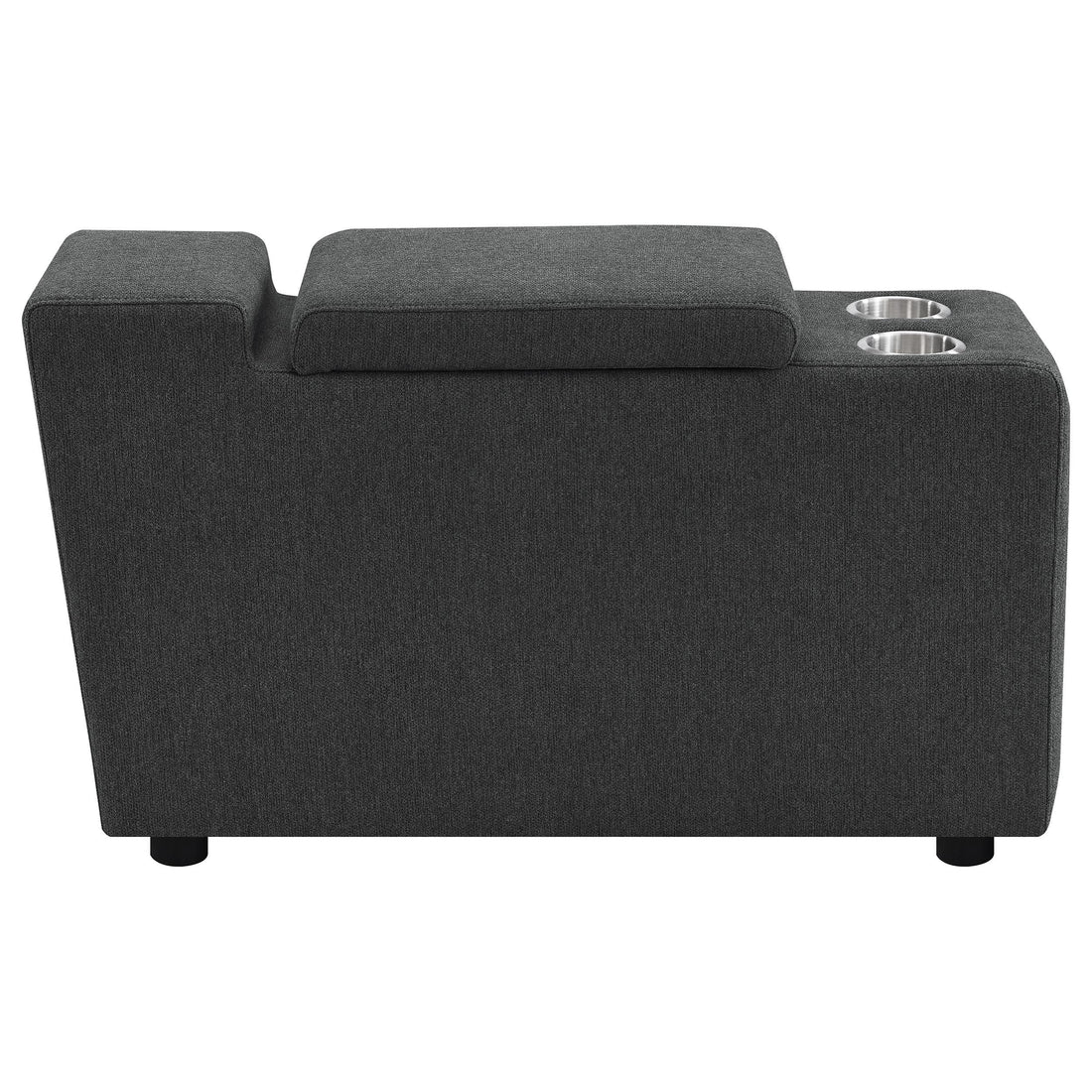  Coaster Furniture Collins 609530CON Upholstered Modular Storage Console - Dark Grey IMAGE 1