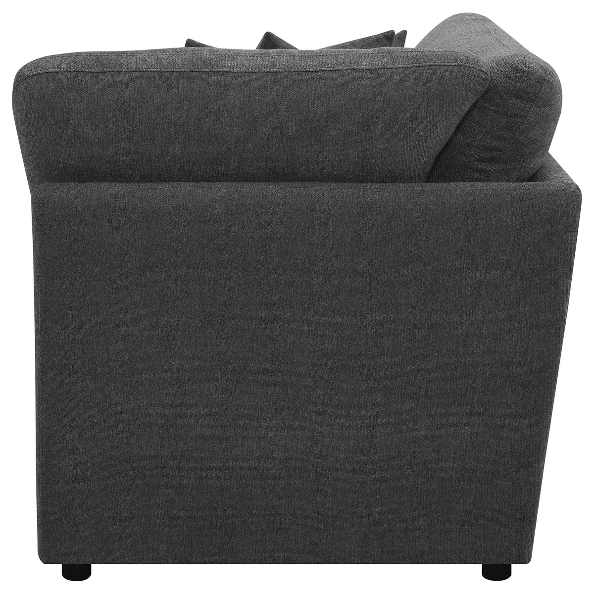  Coaster Furniture Collins 609530CRN Modular Corner Chair - Dark Grey IMAGE 5