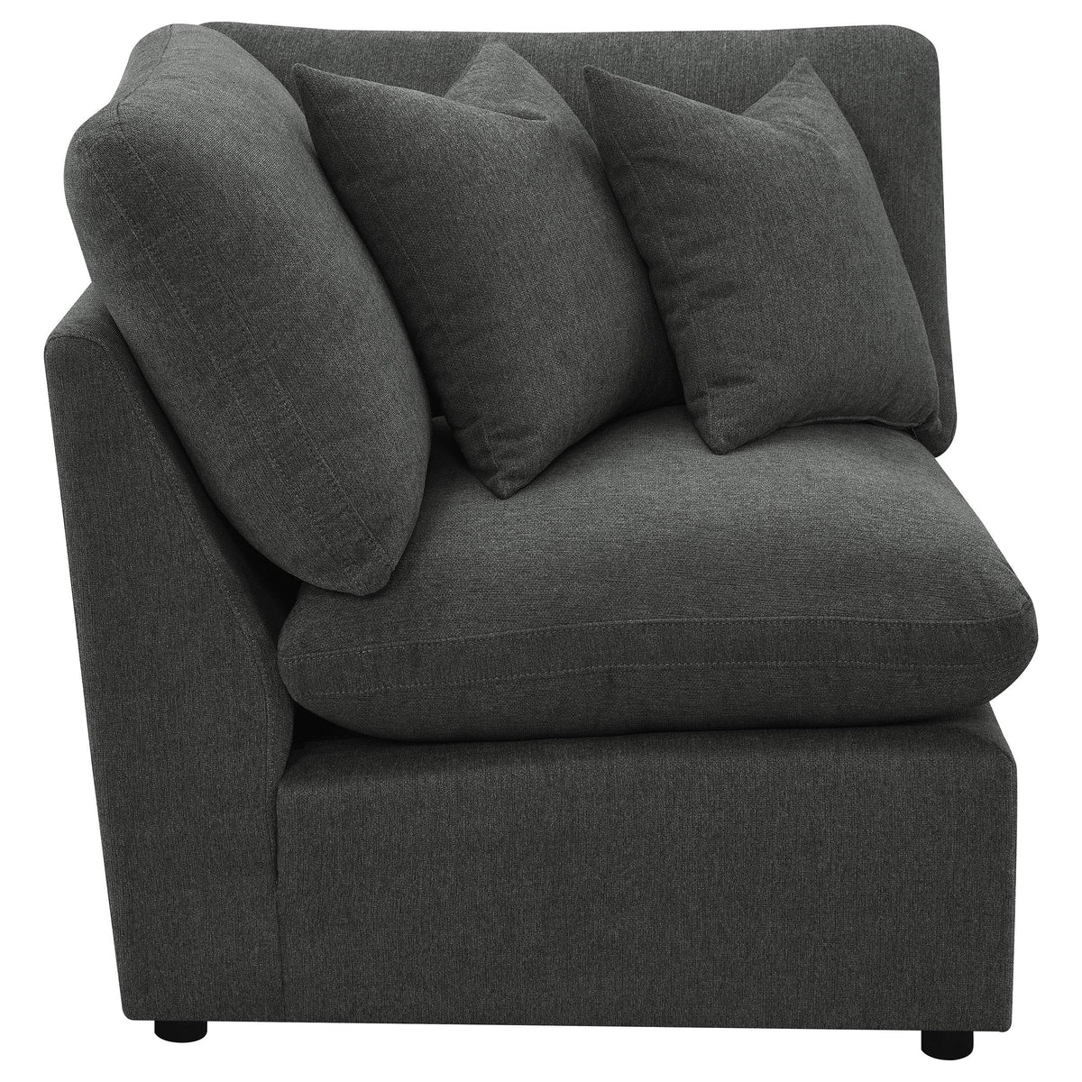  Coaster Furniture Collins 609530CRN Modular Corner Chair - Dark Grey IMAGE 7