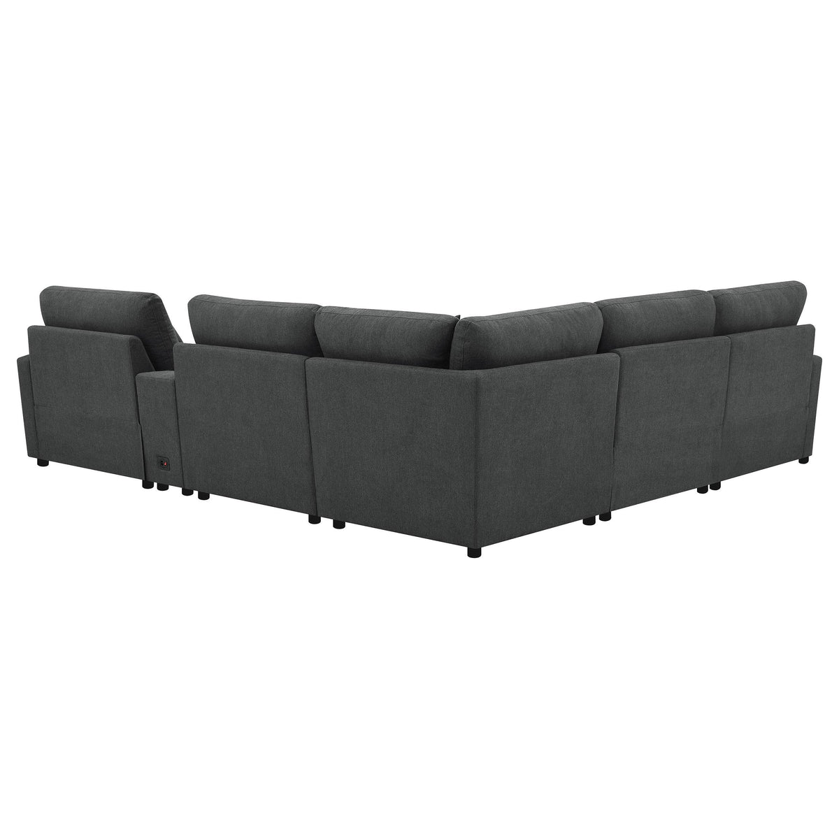  Coaster Furniture Collins 609530P-SET 6-piece Modular Power Reclining Sectional - Dark Grey IMAGE 8
