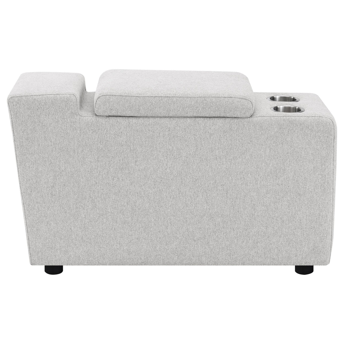  Coaster Furniture Collins 609560CON Upholstered Modular Storage Console - Grey IMAGE 1