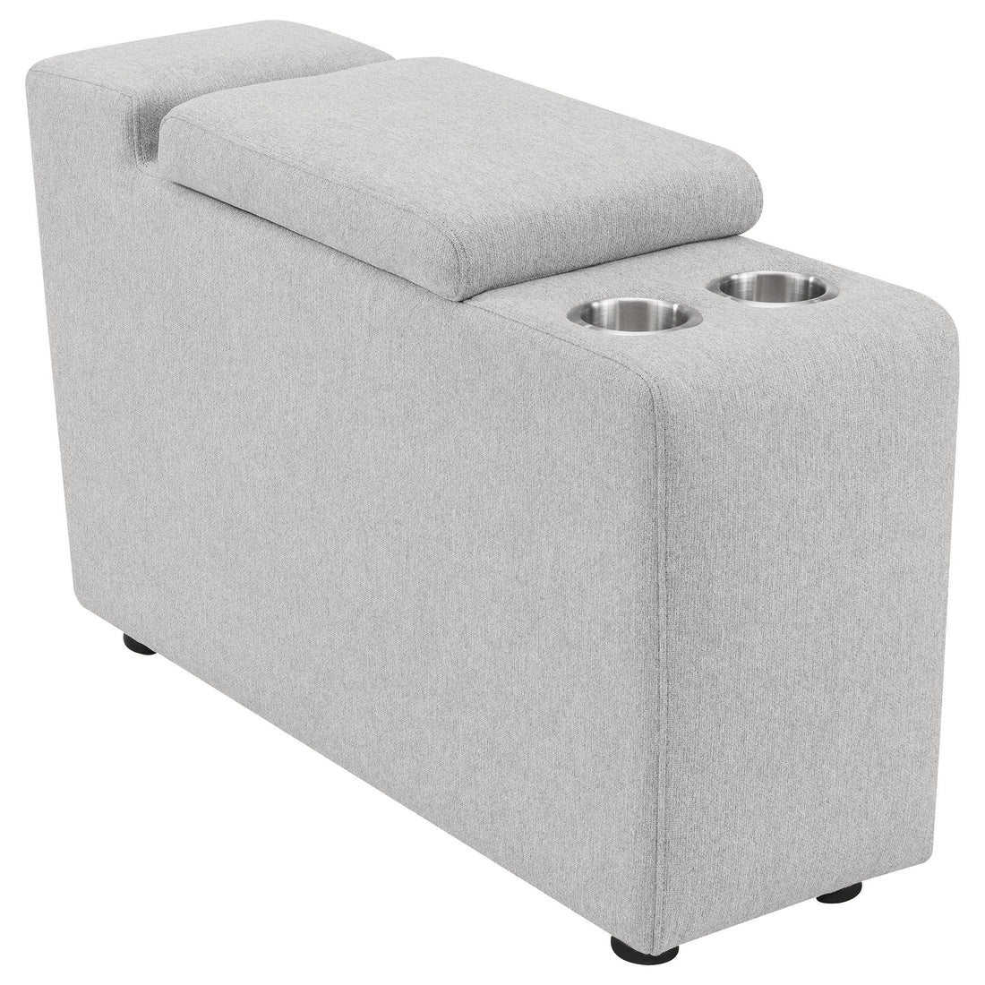  Coaster Furniture Collins 609560CON Upholstered Modular Storage Console - Grey IMAGE 1
