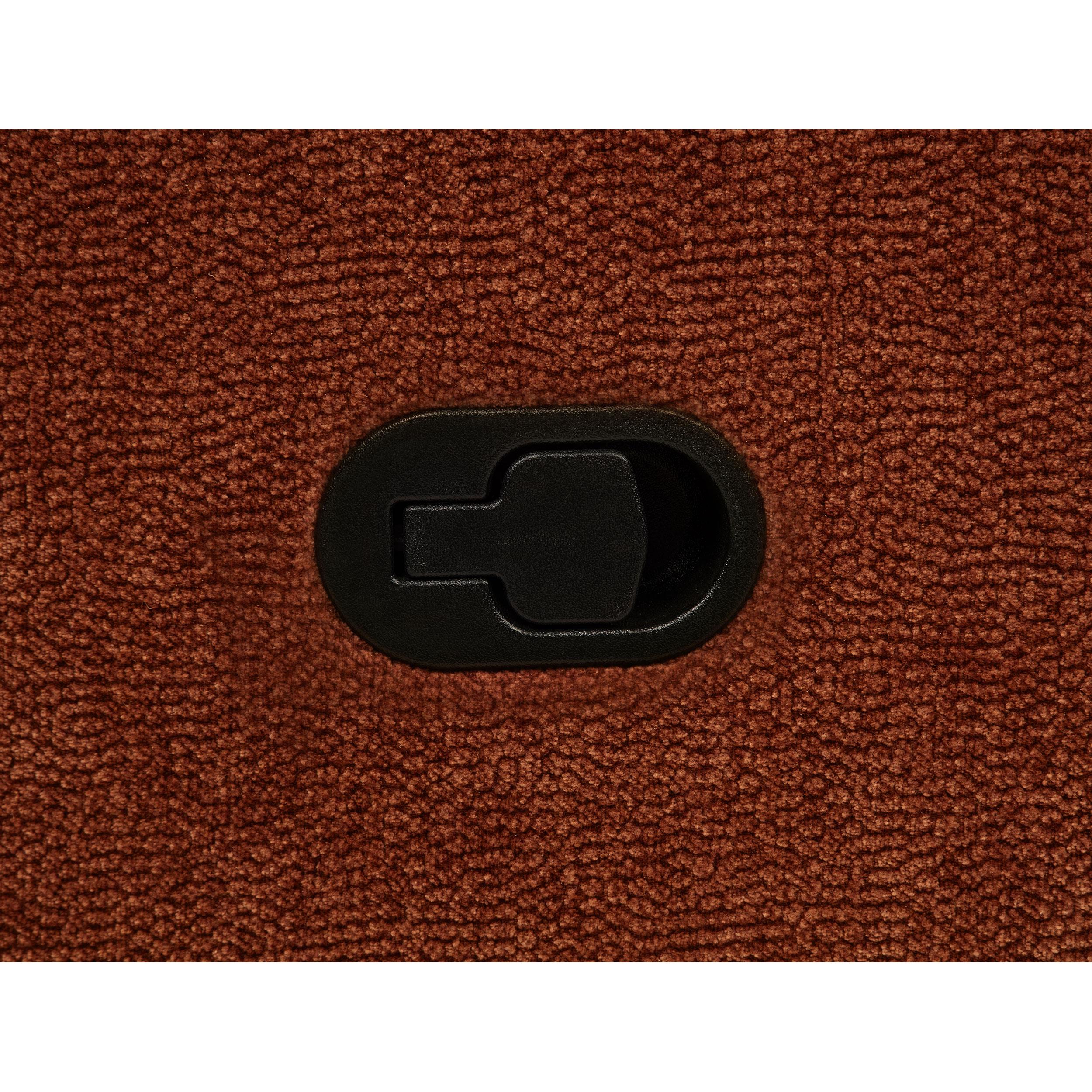  Coaster Furniture Navarro 609575 Chenille Upholstered Reclining Loveseat - Burnt Orange IMAGE 6
