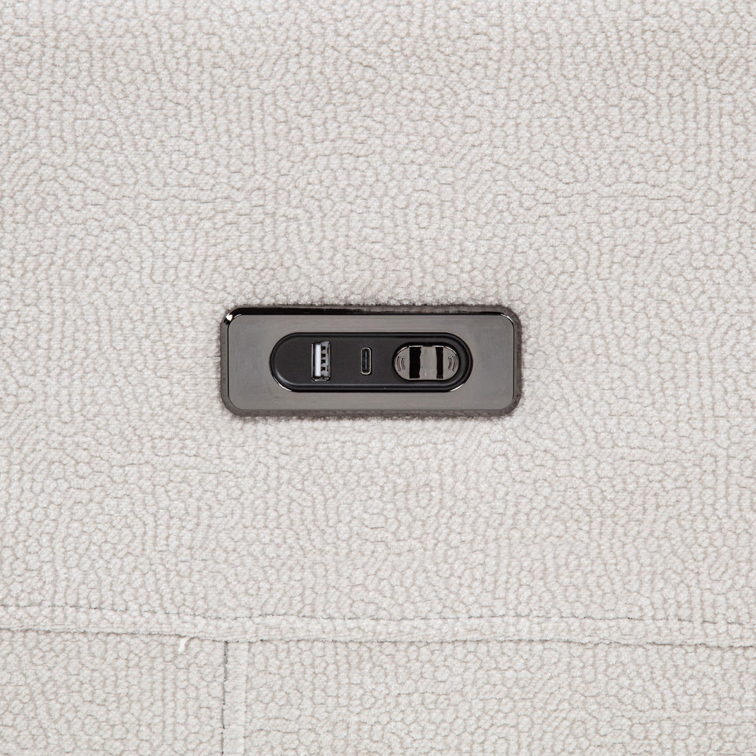  Coaster Furniture Kennett 610151P Chenille Upholstered Power Reclining Sofa - Ivory IMAGE 1