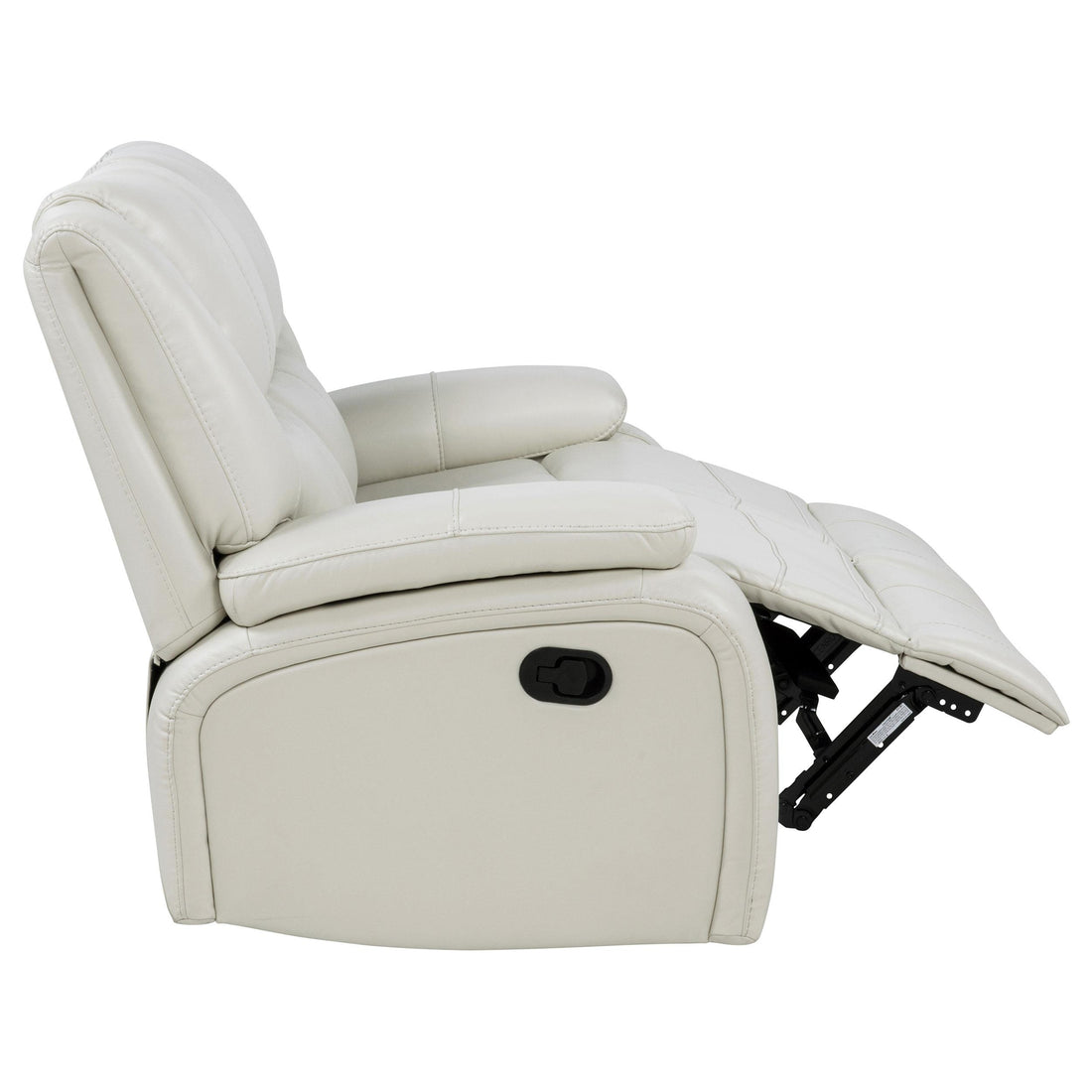  Coaster Furniture Camila 610248 Upholstered Motion Reclining Loveseat - White IMAGE 1