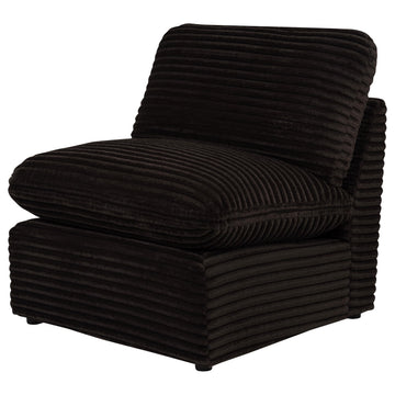  Coaster Furniture Collins 610350AC Modular Armless Chair - Chocolate Brown IMAGE 1