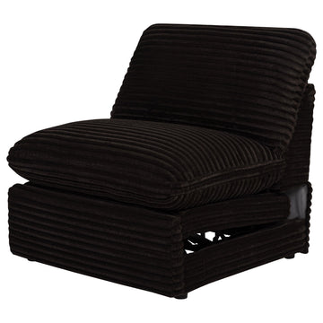  Coaster Furniture Collins 610350ARP Modular Power Armless Recliner - Chocolate Brown IMAGE 1