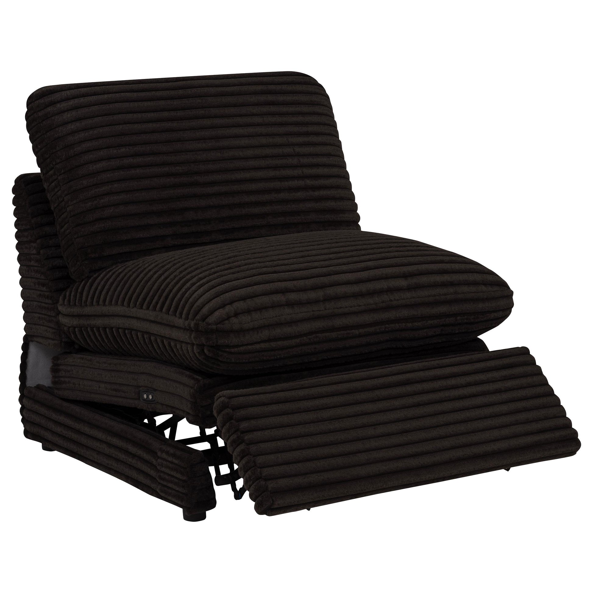 Coaster Furniture Collins 610350ARP Modular Power Armless Recliner - Chocolate Brown IMAGE 11
