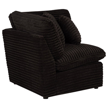  Coaster Furniture Collins 610350CRN Modular Corner Chair - Chocolate Brown IMAGE 1