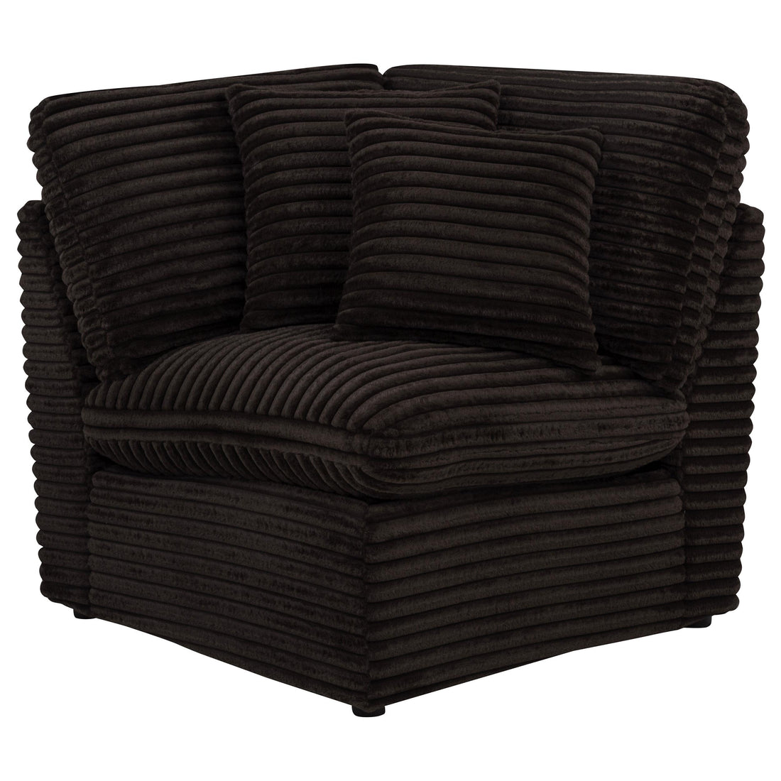  Coaster Furniture Collins 610350CRN Modular Corner Chair - Chocolate Brown IMAGE 1