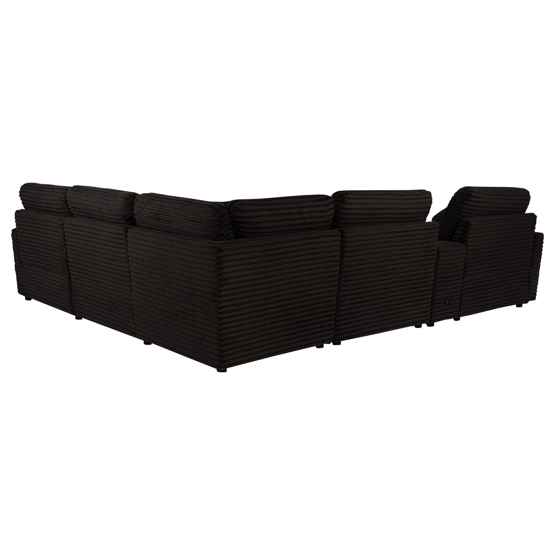  Coaster Furniture Collins 610350P-SET 6-piece Modular Power Reclining Sectional - Chocolate Brown IMAGE 1