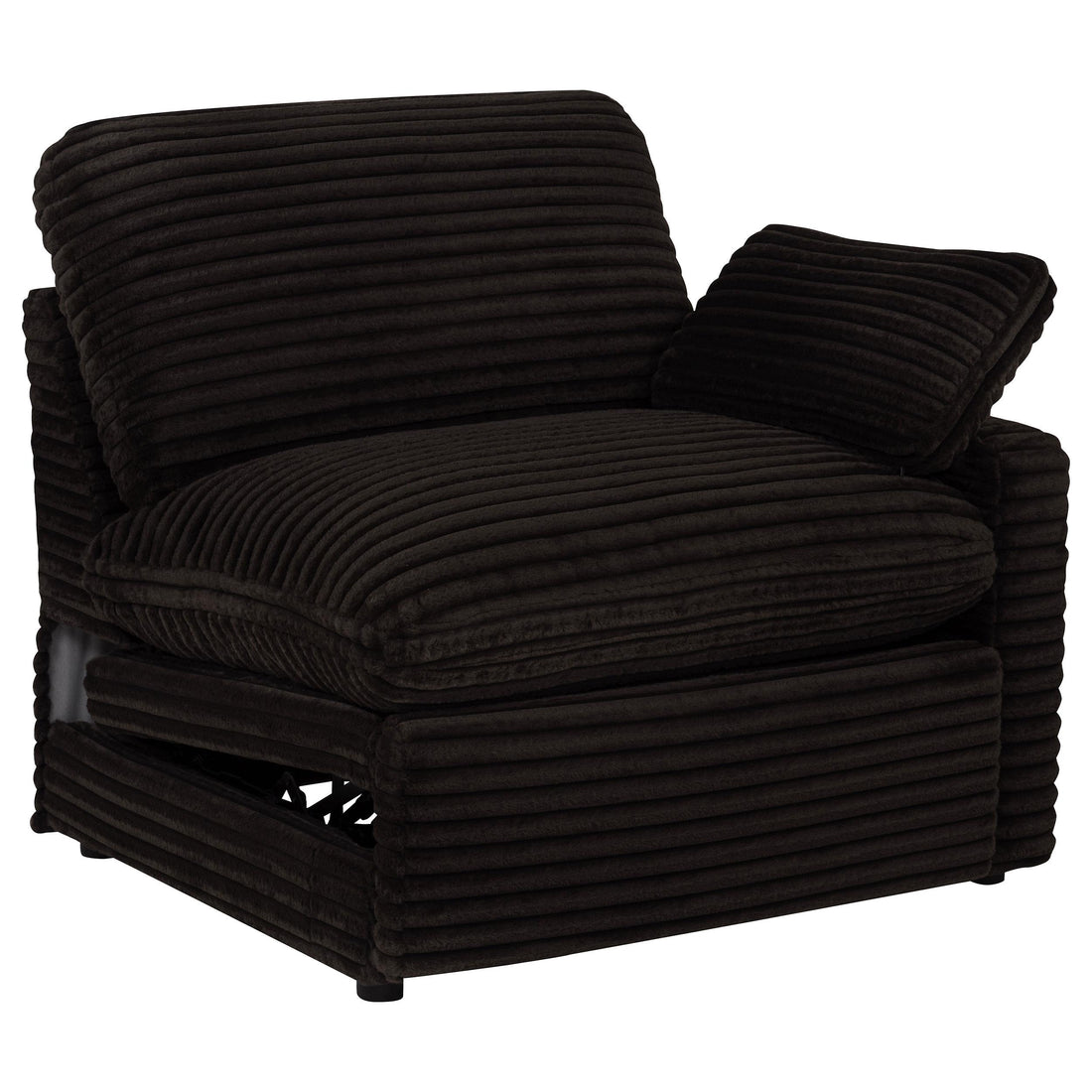  Coaster Furniture Collins 610350RRP Modular RAF Power Recliner - Chocolate Brown IMAGE 1