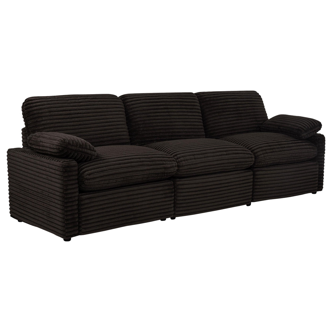  Coaster Furniture Collins 610351P Modular Power Sofa - Chocolate Brown IMAGE 1