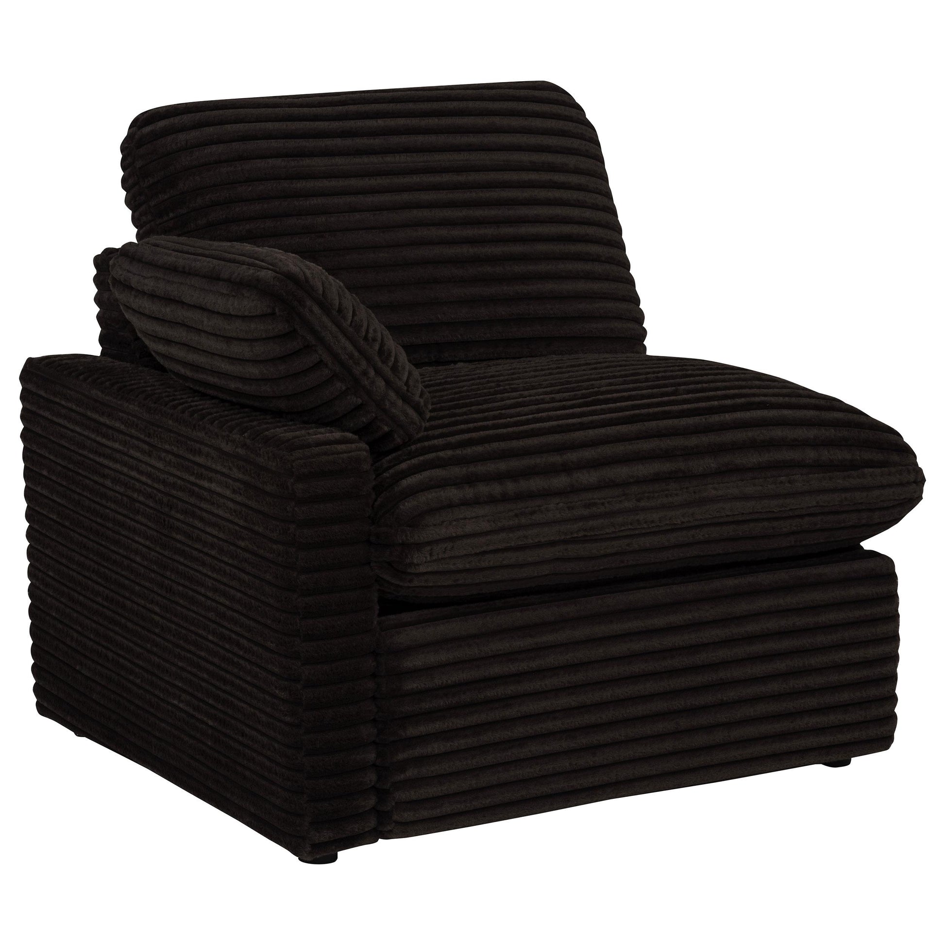  Coaster Furniture Collins 610352P Modular Power Loveseat - Chocolate Brown IMAGE 1
