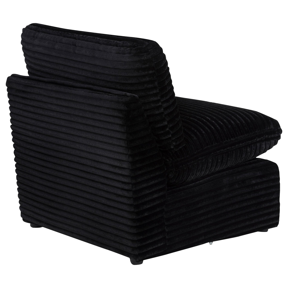  Coaster Furniture Collins 610360AC Modular Armless Chair - Black IMAGE 1