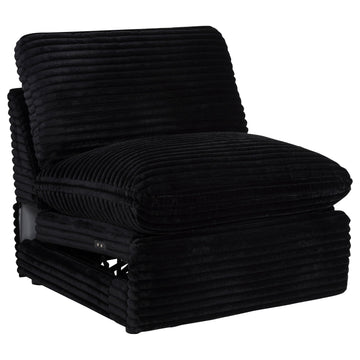  Coaster Furniture Collins 610360ARP Modular Power Armless Recliner - Black IMAGE 1