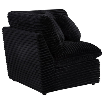  Coaster Furniture Collins 610360CRN Modular Corner Chair - Black IMAGE 1